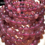 Natural Star Strawberry Quartz Bracelet 8-8.5mm
