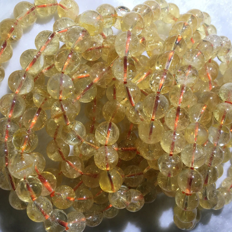 Natural Citrine Quartz Bracelet for Women Men DIY Making