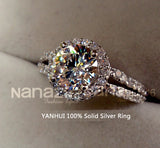 Tibetan Silver Wedding Band with Cubic Zircon