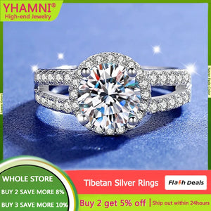 Tibetan Silver Wedding Band with Cubic Zircon