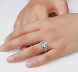 Tibetan Silver Wedding Band with Cubic Zircon