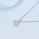 2ct VVS1 D Moissanite Necklace S925 Sterling Sliver Chain Wedding Birthday