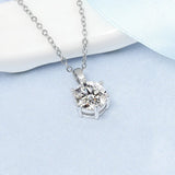2ct VVS1 D Moissanite Necklace S925 Sterling Sliver Chain Wedding Birthday