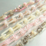 2ft Acetate Acrylic Floral Rectangle Necklace Chain