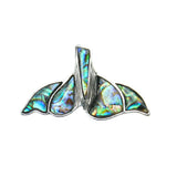 Abalone Shell Fishtail Pendant Whale Mermaid Fish Tail Charms Brooch