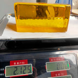 2kg Synthetic Glass Rough Material Light Yellow KY13 for Loose Gemstone Making
