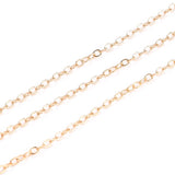 18K Plated Brass Cable Chains 2.5x2.1mm