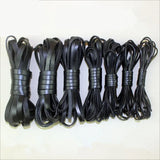 2m Flat Leather Cord 2-20mm Brown Rope for DIY Bracelet Necklace Jewelry