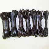 2m Flat Leather Cord 2-20mm Brown Rope for DIY Bracelet Necklace Jewelry