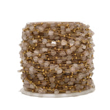 Plated Heart Chain Natural Stone Love Chain Jewelry Making DIY Necklace