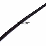 4*4mm Braided Leather Rope Steel Wire Cords for Jewelry Making