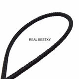 4*4mm Braided Leather Rope Steel Wire Cords for Jewelry Making