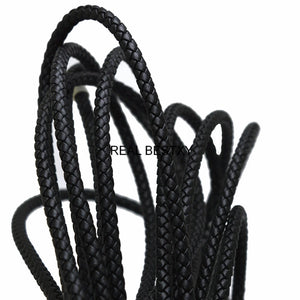 5mm Braided Leather Cord for Bracelet & Necklace Making