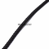 5mm Braided Leather Cord for Bracelet & Necklace Making
