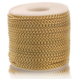 Stainless Steel O Shape Cross Chains for Jewelry Making - DIY Cable Chains