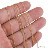 2m Stainless Steel 0.5mm Cable Chain for Jewelry Making