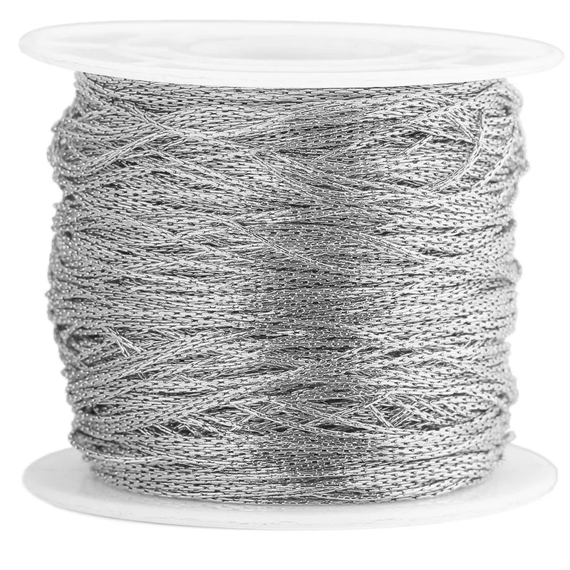2m Stainless Steel 0.5mm Cable Chain for Jewelry Making