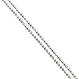 2m Stainless Steel Plated Ball Chains for Necklace Bag Jewelry Making