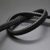 2m 12*6mm Flat Square Leather Rope Cord for DIY Bracelet Making