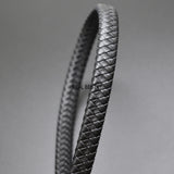2m 12*6mm Flat Square Leather Rope Cord for DIY Bracelet Making
