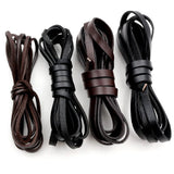 2m Cow Leather Flat Thong Cord DIY Bracelet Findings Rope String
