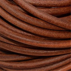 2m/lot Natural Cow Leather Cord Bracelet Necklace Findings