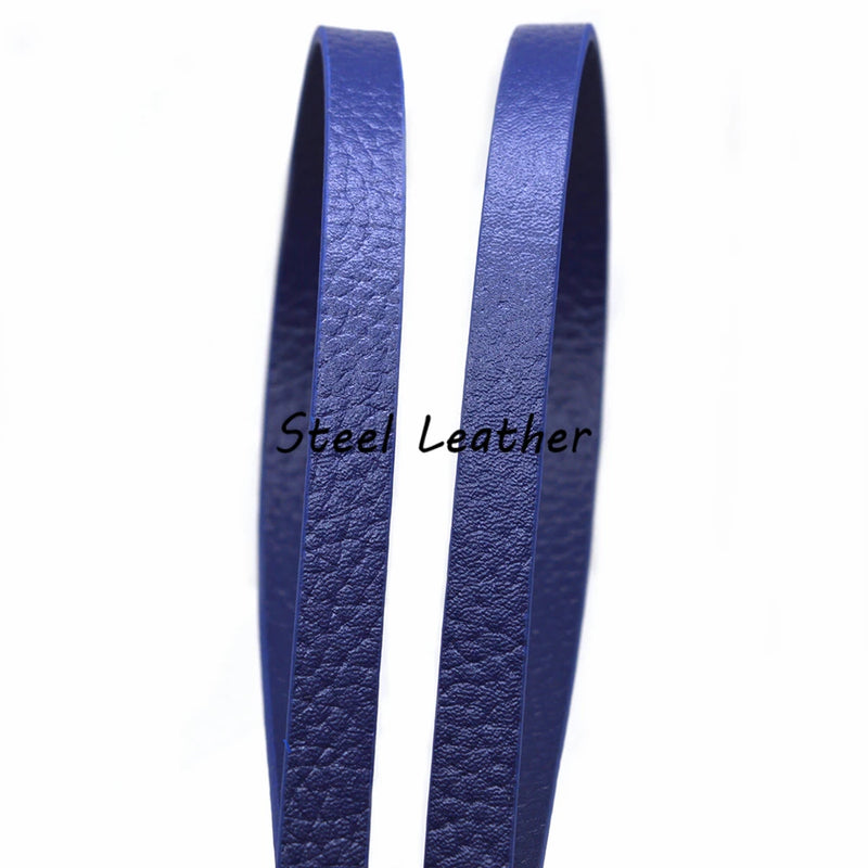 2m/lot 10*2.5mm Flat Leather Cord for DIY Necklace Bracelet Making