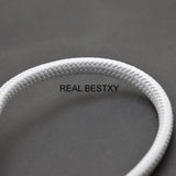 2m Flat Square Leather Rope Cord for DIY Bracelet Making