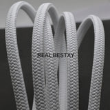 2m Flat Square Leather Rope Cord for DIY Bracelet Making