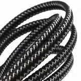 12.2*6mm Braided Flat Leather Rope Cord DIY Bracelet Jewelry Making Craft