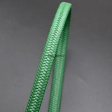 2m/lot 12*6mm Wide Fiber Braided Leather Rope Cord for Jewelry Making