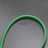 2m/lot 12*6mm Wide Fiber Braided Leather Rope Cord for Jewelry Making