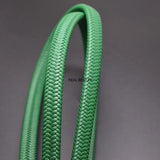 2m/lot 12*6mm Wide Fiber Braided Leather Rope Cord for Jewelry Making