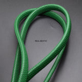 2m/lot 12*6mm Wide Fiber Braided Leather Rope Cord for Jewelry Making