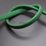 2m/lot 12*6mm Wide Fiber Braided Leather Rope Cord for Jewelry Making