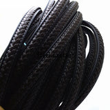 2m 12*6mm Brown Flat Leather Cord Braid Rope DIY Jewelry Making