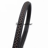 2m 12*6mm Brown Flat Leather Cord Braid Rope DIY Jewelry Making