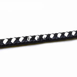 2m Flat Braided Leather Cord DIY Necklace Bracelet Making String Rope