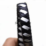 2m Flat Braided Leather Cord DIY Necklace Bracelet Making String Rope