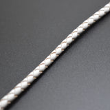 4mm Braided Leather Cord Round Leather Rope DIY Necklace Bracelet