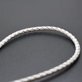4mm Braided Leather Cord Round Leather Rope DIY Necklace Bracelet