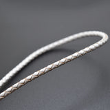 4mm Braided Leather Cord Round Leather Rope DIY Necklace Bracelet