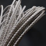 4mm Braided Leather Cord Round Leather Rope DIY Necklace Bracelet