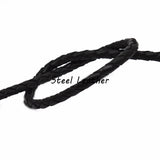 4mm Round Bolo Braided Leather Cord Rope String Bracelet DIY Jewelry Material