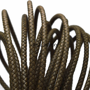 2m Braided Leather Cord Rope for Bracelets Necklaces Findings