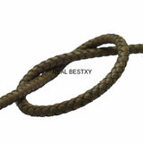 2m Braided Leather Cord Rope for Bracelets Necklaces Findings
