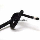5.6*3.2mm Edges-Wrapped Braided Leather Cord for DIY Jewelry