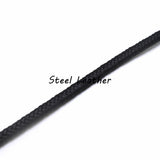 5.6*3.2mm Edges-Wrapped Braided Leather Cord for DIY Jewelry