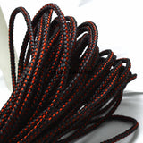 5mm Braided Leather Steel Thread Cords Lot for Bracelets