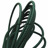 2m Green Leather Cords Round Braided for Bracelets Making